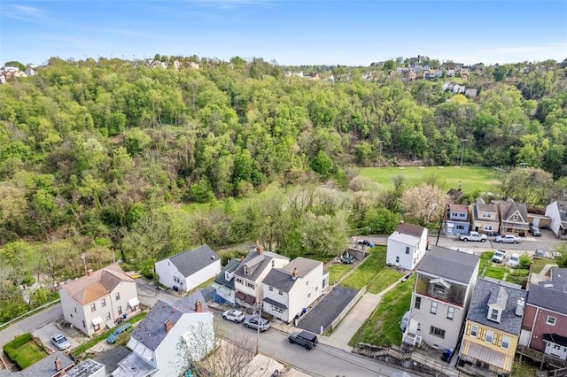 1928 Shamokin, South Side, PA 15203 - birds eye view of property with a residential view and a wooded view