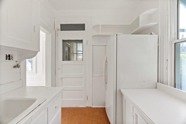 interior space featuring vanity