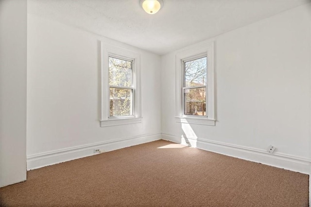 view of carpeted empty room