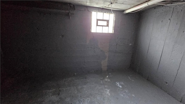 view of basement