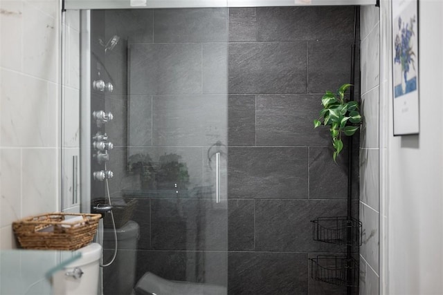 307 S Dithridge Unit 208, Oakland, PA 15213 - bathroom with a stall shower and toilet