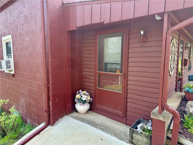 view of exterior entry