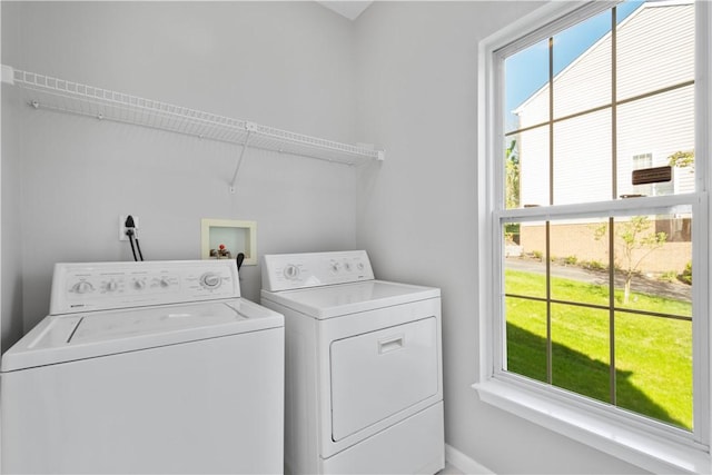 laundry room with laundry area and washer and clothes dryer