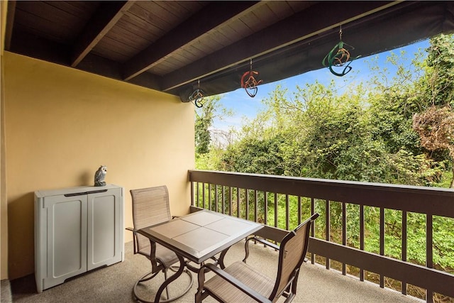 view of balcony