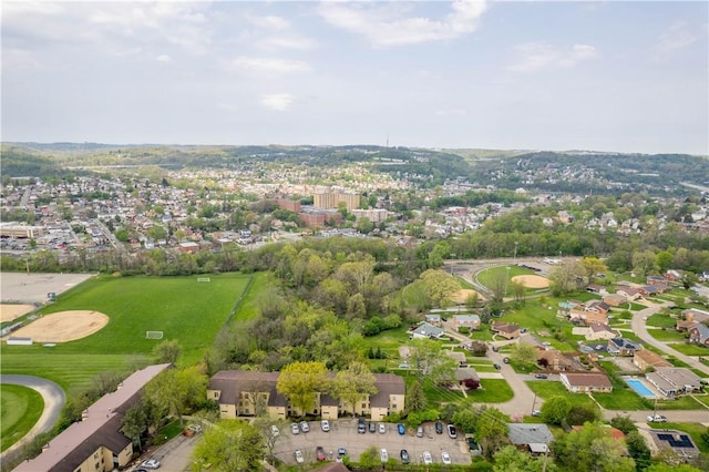 drone / aerial view featuring a residential view