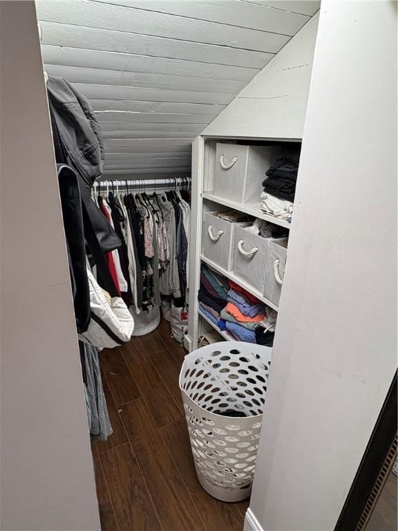315 Taylor Ave, Bellevue, PA 15202 - walk in closet with wood finished floors and vaulted ceiling