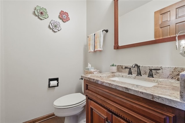 1058 Rimrock Rd, City Of Greensburg, PA 15601 - bathroom with vanity, baseboards, and toilet