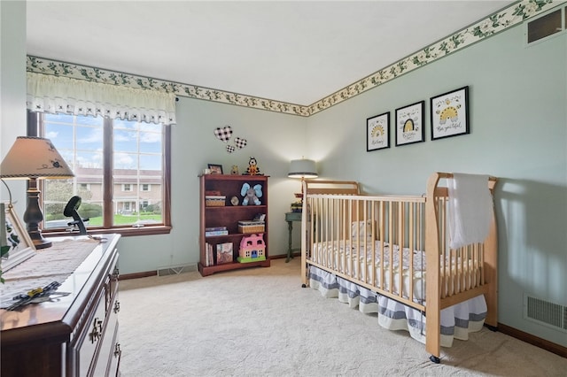 1058 Rimrock Rd, City Of Greensburg, PA 15601 - bedroom featuring baseboards, visible vents, and carpet