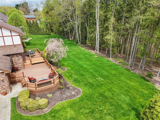 1058 Rimrock Rd, City Of Greensburg, PA 15601 - view of yard featuring a wooden deck