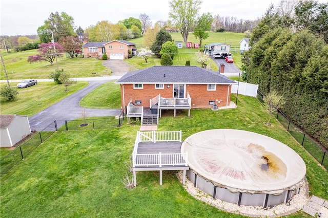 birds eye view of property