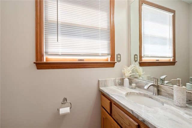 bathroom with vanity