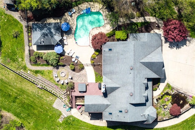 birds eye view of property