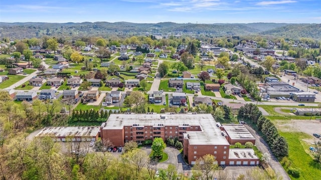 bird's eye view featuring a mountain view