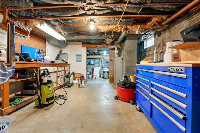 view of basement