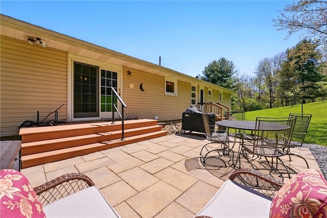 view of patio / terrace featuring outdoor dining space