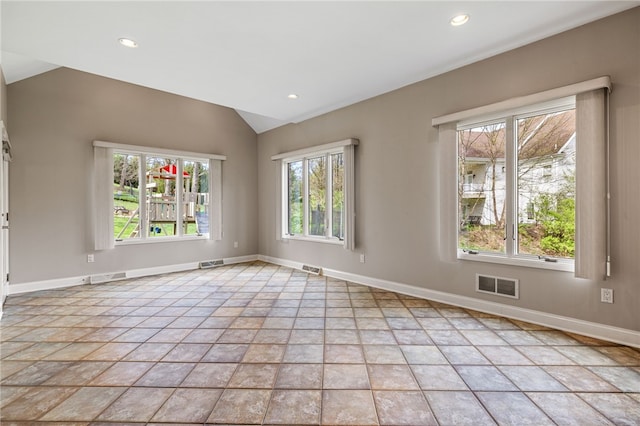 127 Bridle Trl, Peters Twp, PA 15367 - unfurnished room with baseboards, visible vents, and a wealth of natural light