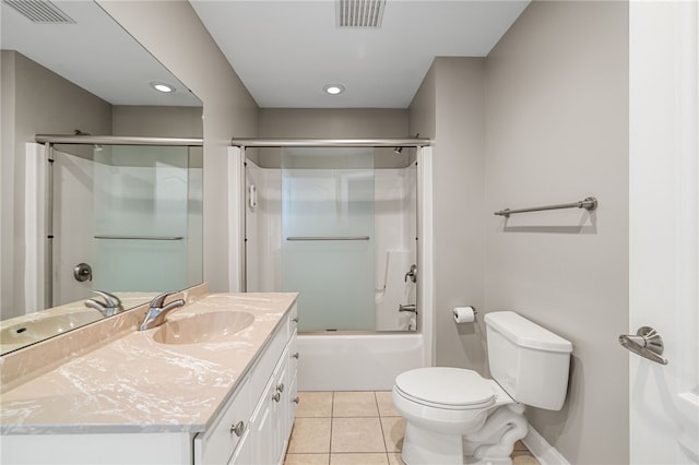 127 Bridle Trl, Peters Twp, PA 15367 - full bath with toilet, visible vents, tile patterned flooring, and vanity