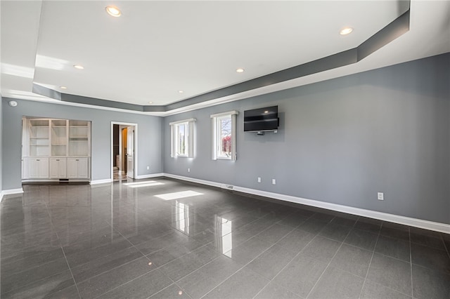 127 Bridle Trl, Peters Twp, PA 15367 - interior space with recessed lighting, baseboards, and a raised ceiling