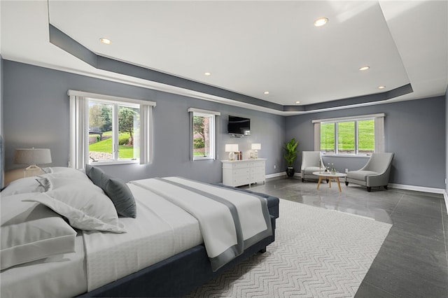 127 Bridle Trl, Peters Twp, PA 15367 - bedroom with a raised ceiling and recessed lighting