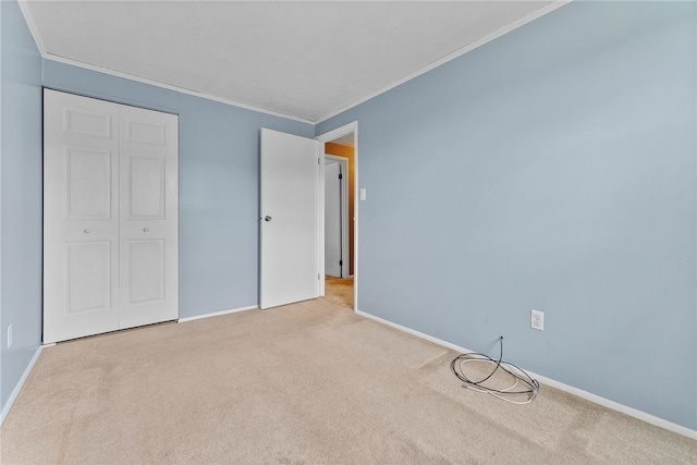 948 Broglie Dr, South Park, PA 15236 - unfurnished bedroom featuring crown molding, carpet, and baseboards