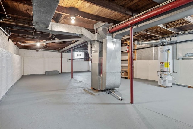 2425 Park Ave, South Franklin, PA 15301 - basement featuring heating unit and gas water heater