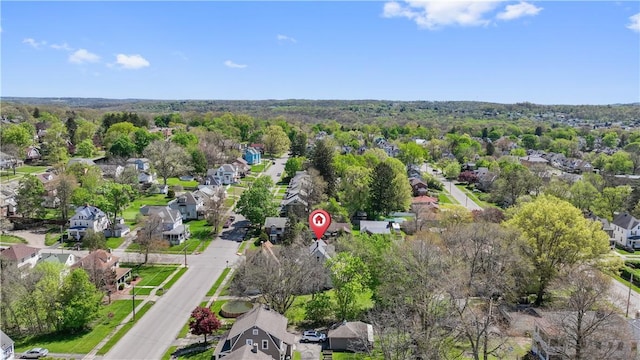 bird's eye view featuring a residential view