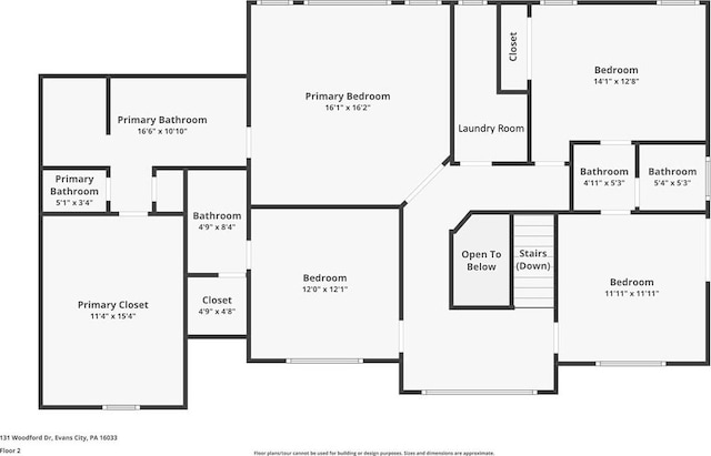 131 Woodford Dr, Adams Twp, PA 16033 - plan