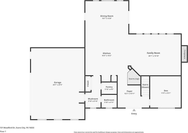 131 Woodford Dr, Adams Twp, PA 16033 - view of layout