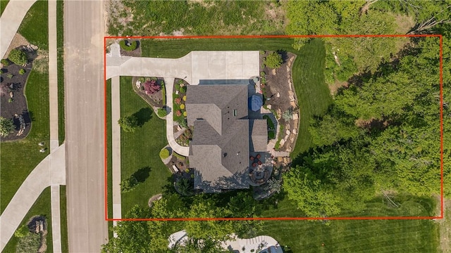 131 Woodford Dr, Adams Twp, PA 16033 - aerial view of property's location with property parcel outlined