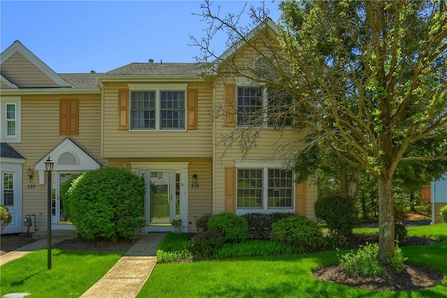 view of property with a front yard
