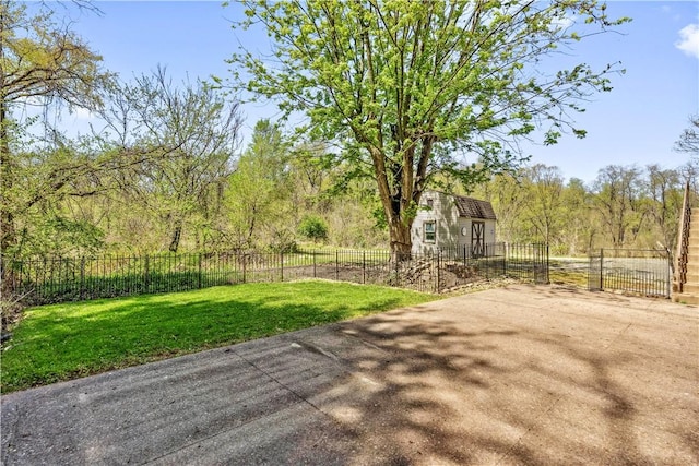 2408 Georgette St, Overbrook, PA 15234 - view of yard featuring fence and an outbuilding
