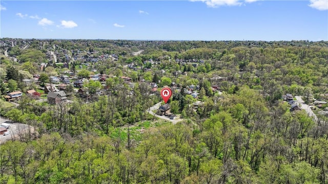 2408 Georgette St, Overbrook, PA 15234 - drone / aerial view with a wooded view