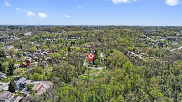 2408 Georgette St, Overbrook, PA 15234 - drone / aerial view featuring a residential view and a wooded view