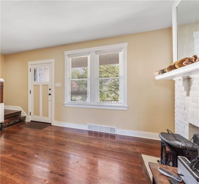4128 Winterburn, Greenfield, PA 15207 - interior space with visible vents, baseboards, and wood finished floors