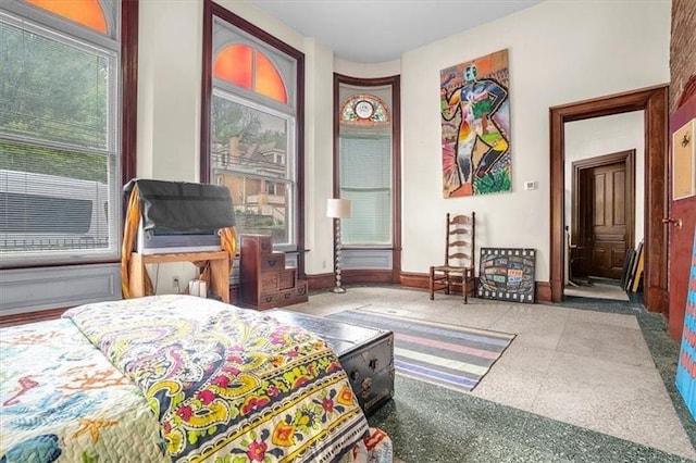 1 Pius St Unit B1, South Side, PA 15203 - bedroom featuring baseboards and multiple windows