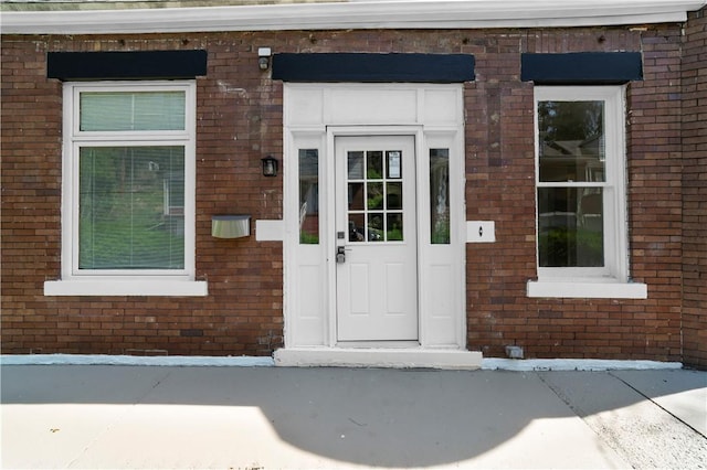 205 Berkley Ave, Forest Hills Boro, PA 15221 - doorway to property with brick siding