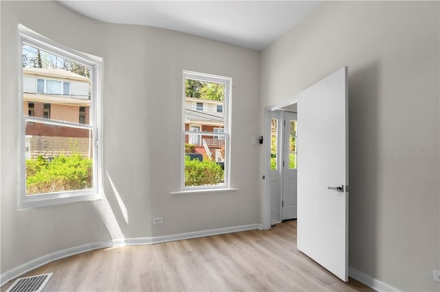 205 Berkley Ave, Forest Hills Boro, PA 15221 - spare room featuring baseboards, wood finished floors, and visible vents