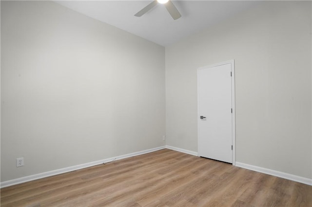 205 Berkley Ave, Forest Hills Boro, PA 15221 - spare room with light wood-type flooring, baseboards, and ceiling fan