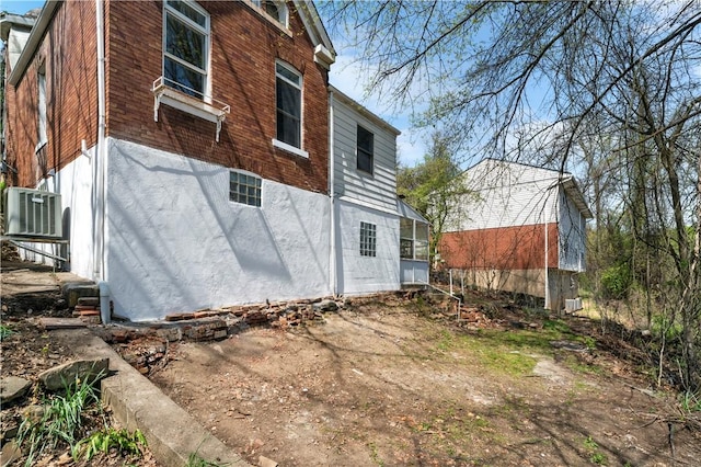 205 Berkley Ave, Forest Hills Boro, PA 15221 - back of property with a sunroom and central AC unit