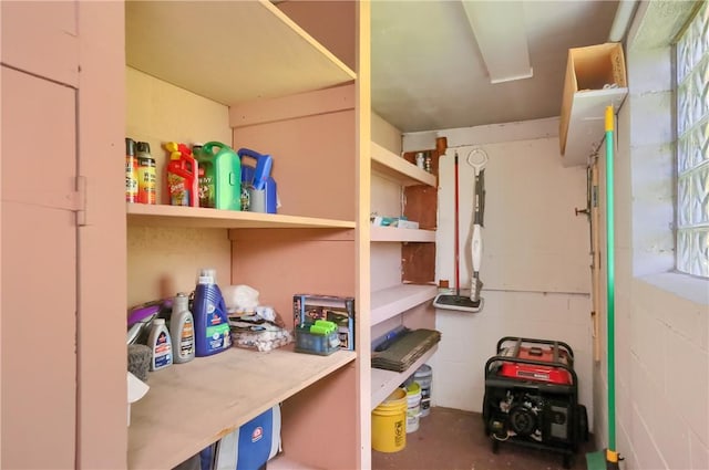 view of storage