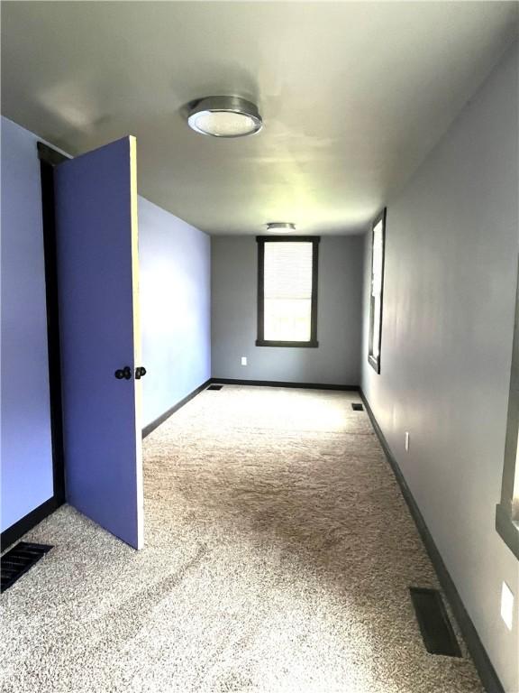420 Church St, Harrisville Boro, PA 16038 - carpeted spare room with visible vents and baseboards