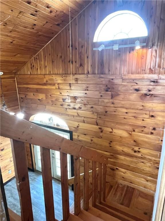 420 Church St, Harrisville Boro, PA 16038 - bonus room featuring wood walls, wood ceiling, and vaulted ceiling