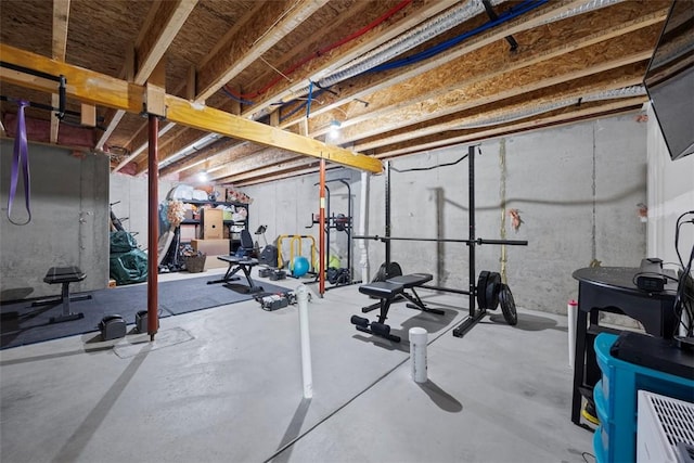 view of workout room