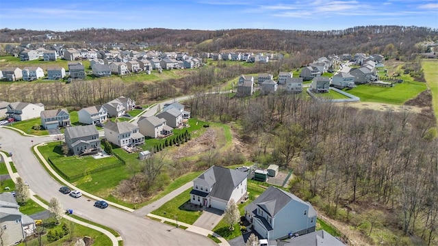 birds eye view of property featuring a residential view
