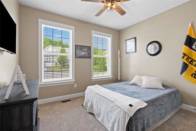 118 General Ct, Lehigh Twp, PA 16063 - carpeted bedroom featuring baseboards and a ceiling fan
