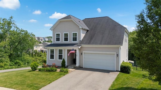 118 General Ct, Lehigh Twp, PA 16063 - traditional home featuring asphalt driveway, a front yard, and an attached garage
