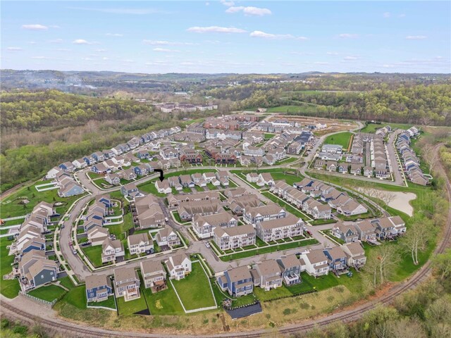 birds eye view of property featuring a residential view