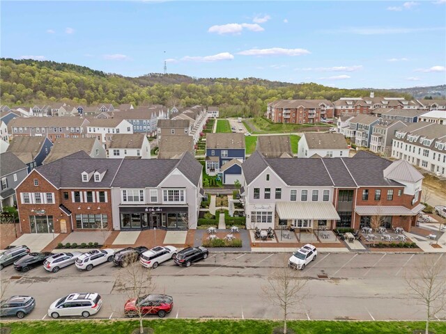 aerial view featuring a residential view