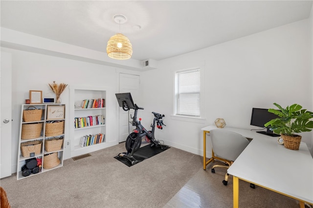1629 Davidson St, Aliquippa, PA 15001 - office area with carpet floors, baseboards, and visible vents