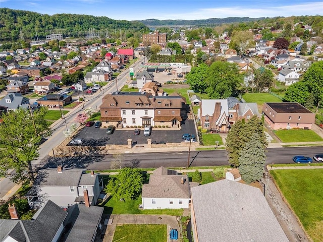 aerial view featuring a residential view